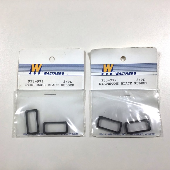 Walthers Diaphragms 2/Pk HO Trains Detail Part 933-977 Lot of 2 Packages - Picture 1 of 2
